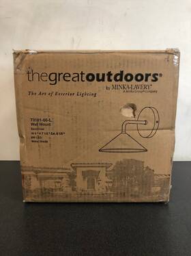 73181-66-l The Great Outdoors City Streets 8 Inch Tall Led Outdoor Wall Sconce