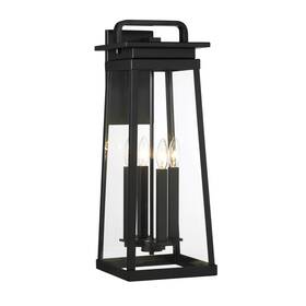 73214-66a The Great Outdoors 73214 Isla Vista 4 Light 24 Inch Tall Outdoor Wall - Coal