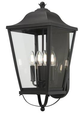 73282-66 The Great Outdoors 73282 Savannah 4 Light 21 Inch Tall Outdoor Wall - Sand Coal