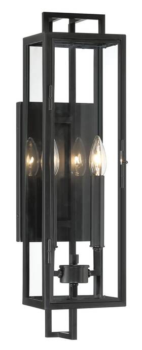 73330-66a The Great Outdoors 73330 Knoll Road 2 Light 23 Inch Tall Outdoor Wall - Coal