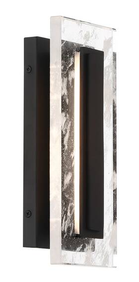 77100-66-l The Great Outdoors 77100-l Temecula 11 Inch Tall Led Outdoor Wall - Sand Coal