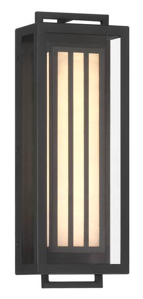 77500-66-l The Great Outdoors 77500-l Eastly 16 Inch Tall Led Outdoor Wall - Sand Coal