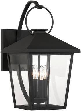 78001-66 The Great Outdoors 78001 Parkside 4 Light 22 Inch Tall Outdoor Wall - Sand Coal