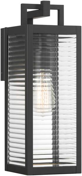 78201-899 The Great Outdoors 78201 Edgewood 16 Inch Tall Outdoor Wall Sconce - Dark Matte