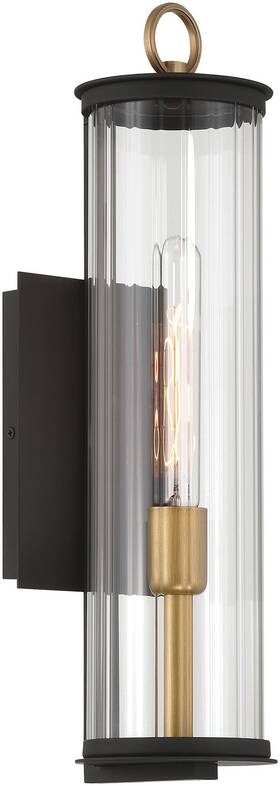 79001-734 The Great Outdoors 79001 Cara 19 Inch Tall Outdoor Wall Sconce - Dark Matte Black / 79001-734 The Great Outdoors 79001 Cara 19 Inch Tall Outdoor Wall Sconce - Dark Matte Black /
