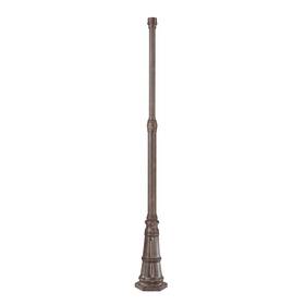 7902-61 The Great Outdoors Go 7902 Vintage Rust 10 Inch X 83 3/4 Light Post With Base
