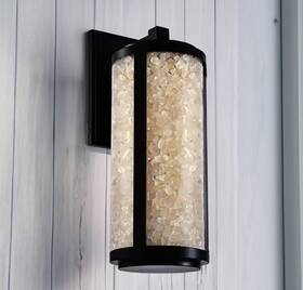 8183-66a-l The Great Outdoors Salt Creek 35 Inch Tall Led Outdoor Wall Sconce With Quartz Inserts 8183-66a-l The Great Outdoors Salt Creek 35 Inch Tall Led Outdoor Wall Sconce With Quartz Inserts