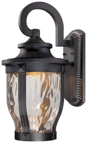 8763-66-l The Great Outdoors Merrimack 20 Inch Tall Led Dark Sky Black