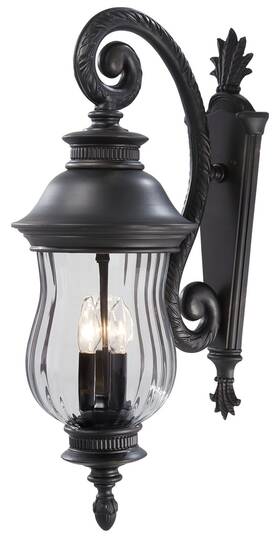 8902-94 The Great Outdoors Go 8902 Newport 3 Light 28 Inch Tall Top Mounted - Heritage