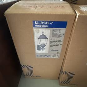 Sl-9132-7 Thomas Lighting Matte Black Outdoor Wall Lantern Covington Ul Aluminum Sl-9132-7 Thomas Lighting Matte Black Outdoor Wall Lantern Covington Ul Aluminum