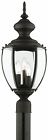 M56687 Thomas Lantern Light Black 3 Post Lighting Avenue Park Matte