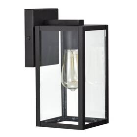Tg-ydxy-a202 Tidoin 1-light Black Hardwired Outdoor Wall Lantern Sconce Porch Light With Clear Glass