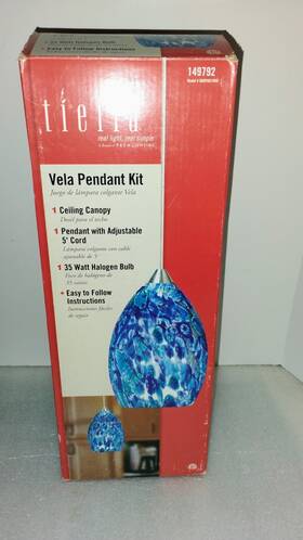 149792 Tiella Lighting Vela Pendant Kit Blue #149792