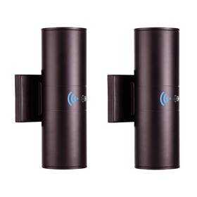 Tipace 050132757686 Oil Rubbed Bronze Sensor Modern Outdoor Porch Lights 2 Pack Brown Dusk To Daw