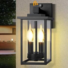 G015 Tjjsllhbe 2-light Dusk To Dawn Outdoor Wall Lights 1pack