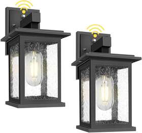 Tobusa 696535623816 2-pack Dusk To Dawn Sensor Outdoor Wall Lanterns Lights Exterior Photocell Tobusa 696535623816 2-pack Dusk To Dawn Sensor Outdoor Wall Lanterns Lights Exterior Photocell