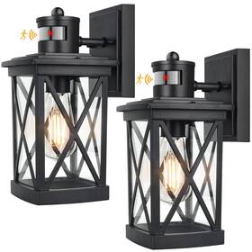 A122 Tobusa 2-pack Motion Sensor Outdoor Wall Lights Dusk To Dawn Exterior Light Fixture