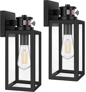 B05023cpg Tobusa 2pk 2-pack Motion Sensor Outdoor Lights Upgrade Dusk To Dawn Wall Mount Light Fi