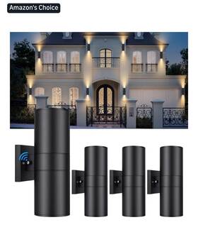 W6069-04-bk Tobusa Black Exterior Lighting Fixtures Wall Mount Dusk To Dawn Modern Outdoor W6069-04-bk Tobusa Black Exterior Lighting Fixtures Wall Mount Dusk To Dawn Modern Outdoor