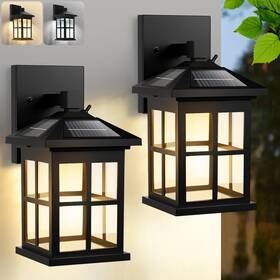 Ym-3162 Towponics Solar Wall Lights Outdoor Aluminum Porch Warm White/co