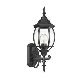 Tw52254bk Trade Winds Lighting 1-light Outdoor Wall Lantern In Black By Meridian M50054bk