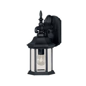 Tw52256bk Trade Winds Lighting 1-light Outdoor Wall Lantern In Black By Meridian M50056bk