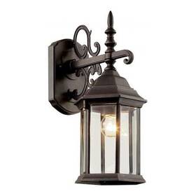 4354-rt Trans Globe 4354 Rt One Light Rust Clear Beveled Glass Wall Lantern