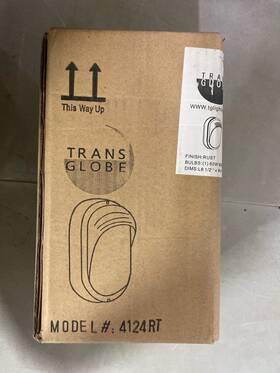 Tg4124-rt Trans Globe Imports 4124 Rt Fringe Collection 4 Inch One Light Bulkhead Fixture