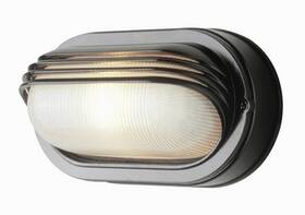 4123-bk Trans Globe Lighting - The Standard One Light Oval Bulkhead Eye Lash-black