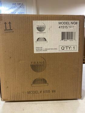41515-wh Trans Globe Lighting 41515 Wh 10 Inch Flush Mount Outdoor Wall Sconce - White