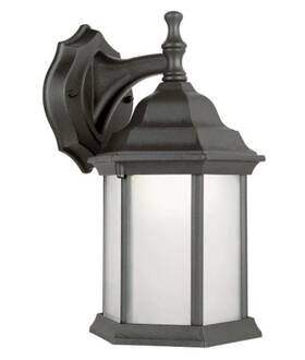 4349-bk Trans Globe Lighting 12.5 Inch T 1-light Black Outdoor Wall Sconce Coach Lantern Gu24