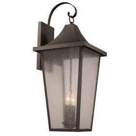 50932-bk Trans Globe Lighting 50932 Rasmussen 2 Light 26 Inch Tall Outdoor - Black