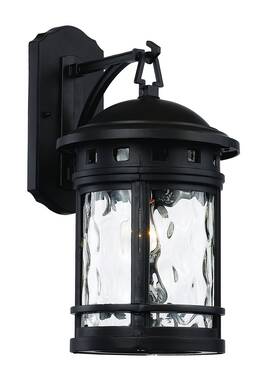 Tg40371 Trans Globe Lighting Imports 40371 Bk Transitional One Light Wall Lantern Fro