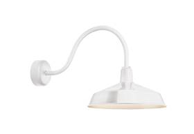 10n76 Troy Rlm 19-inch Outdoor Wall Light In Gloss White