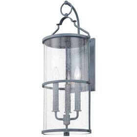 B1313-wzn Troy-csl Lighting Burbank Outdoor Wall Sconce In Weathered Zinc - Open Box