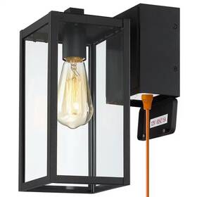 True Fine 445033957953 Trevot 1-light 12 Inch Black Outdoor Wall Lantern Sconce With Built-in Gfci Outle True Fine 445033957953 Trevot 1-light 12 Inch Black Outdoor Wall Lantern Sconce With Built-in Gfci Outle