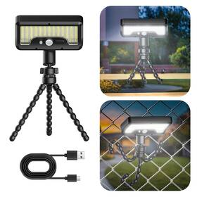 Tr-ccp0122-1b Tryme 92 Led Solar Lights Outdoor With Motion Sensor Octopus Stand Adjustable Ang