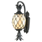 Tw17027 Dale Tiffany Golden Black Outdoor Wall Sconce 020258148279