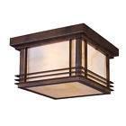 42106 Two Flush Blac Fixture Outdoor Ceiling 2 Mount Lighting The Light Elk