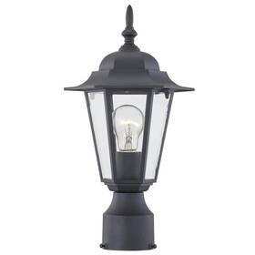 Ssl-17401bk Uixe 1-light Textured Black Outdoor Post Light With Clear Glass Ssl-17401bk Uixe 1-light Textured Black Outdoor Post Light With Clear Glass