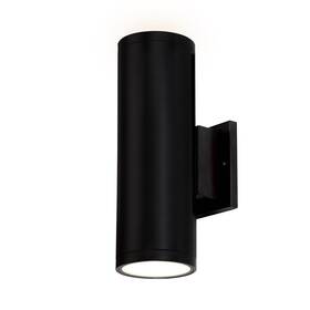 Ultralux 799947598601 12 Inch Modern Led Matte Black Up And Down Wall Light Outdoor Sconce Front