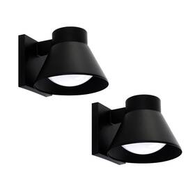 5288501012 Ume 2 Pack Led Outdoor Wall Light Fixtures Black Front Porch Lights Mou