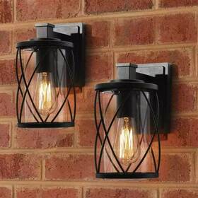 62897zj22i3256d Uolfin A04256d Farmhouse Outdoor Light 1-light Wall Lantern Sconce 2-pack Ob