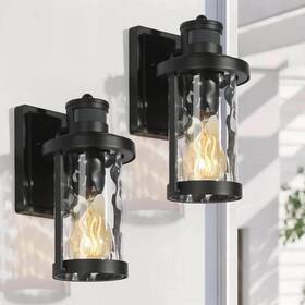 628h8i2u7ne744d Uolfin Modern Industrial Outdoor Wall Sconce 1-light Motion Sensor Black