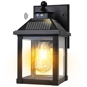 Wl-gy-2 Uooiumoy Solar Wall Lights Outdoor Dusk To Dawn Porch Fixture Motion Sensor E