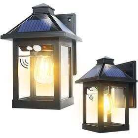 Xhy-2206 Uooiumoy 2 Pack Solar Powered Wall Lantern Lights With 3 Lighting Modes Led Dusk To D Xhy-2206 Uooiumoy 2 Pack Solar Powered Wall Lantern Lights With 3 Lighting Modes Led Dusk To D