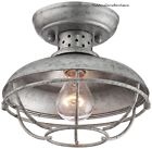 Urban Industrial Cage Unbranded Outdoor Ceiling Light Galvanized 728632223719