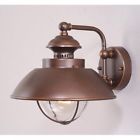 Vaxcel 1 Light Nautical Outdoor Wall Lamp Lighting Fixture Bronze Clear 884656641424 Vaxcel 1 Light Nautical Outdoor Wall Lamp Lighting Fixture Bronze Clear 884656641424