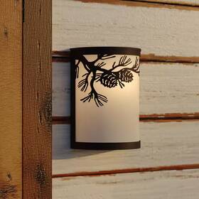 Vaxcel 445044142164 Douglas 8 Inch 1-light Warm Bronze Vanity Light Indoor-outdoor Rustic Mount Wall