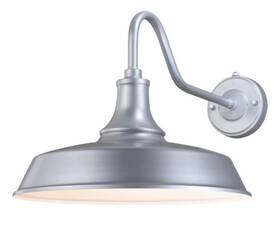 T0369 Vaxcel Lighting T0372 Dorado 12.25 Inch Tall Outdoor Wall Sconce Satin Silver White